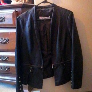 Cleo faux leather coat
